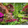 Image de Peinture au numéro : Parc fleuri  - sans châssis en bois FiguredArt-PN2209