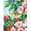 Image de Peinture au numéro : Colibri dans les Fleurs  - sans châssis en bois FiguredArt-PN869