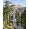 Image de Peinture au numéro : Chute d'Eau en Montagne  - sans châssis en bois FiguredArt-PN423