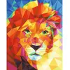 Image de Peinture au numéro : Grand Lion coloré  - sans châssis en bois FiguredArt-PN1852