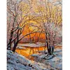 Image de Peinture au numéro : Arbres en Hiver  - sans châssis en bois FiguredArt-PN908