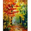 Image de Peinture au numéro : Promenade solitaire en Forêt  - sans châssis en bois FiguredArt-PN845