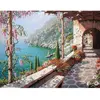Image de Peinture au numéro : Vue Mer depuis le Patio  - sans châssis en bois FiguredArt-PN444