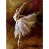 Image de Peinture au numéro : Ballerine en pointes  - sans châssis en bois FiguredArt-PN1273