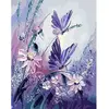 Image de Peinture au numéro : Fleurs et Papillons  - sans châssis en bois FiguredArt-PN106