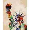Image de Peinture au numéro : Statue de la Liberté  - sans châssis en bois FiguredArt-PN1508
