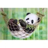 Image de Peinture au numéro : Panda dans son Hamac  - sans châssis en bois FiguredArt-PN986