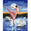 Image de Peinture au numéro : Le Lac des Cygnes  - sans châssis en bois FiguredArt-PN1303