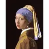 Image de Peinture au numéro : Vermeer la jeune fille à la perle - sans châssis en bois