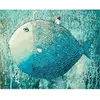 Image de Peinture au numéro : Poisson artistique - sans châssis en bois FiguredArt-PN127