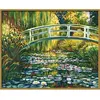 Image de Peinture au numéro : Le Bassin aux nymphéas Monet - sans châssis en bois FiguredArt-PN2106