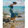 Image de Peinture au numéro : Les Pieds dans l'Eau  - sans châssis en bois FiguredArt-PN957