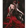 Image de Peinture au numéro : Danseuse de Flamenco  - sans châssis en bois FiguredArt-PN1740