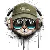 Image de Peinture au numéro : Chat reste cool  - sans châssis en bois FiguredArt-PN2186