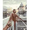 Image de Peinture au numéro : Balade Romantique  - sans châssis en bois FiguredArt-PN524