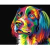 Image de Peinture au numéro : Chien Pop Art  - sans châssis en bois FiguredArt-PN167