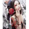 Image de Peinture au numéro : Belle asiatique  - sans châssis en bois FiguredArt-PN099