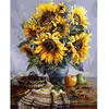 Image de Peinture au numéro : Bouquet de Tournesols  - sans châssis en bois FiguredArt-PN037