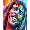 Image de Peinture au numéro : Bob Marley Aquarelle  - sans châssis en bois FiguredArt-PN1525