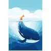 Image de Peinture au numéro : Baleine bleue  - sans châssis en bois FiguredArt-PN2105