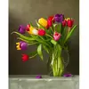 Image de Peinture au numéro : Tulipes multicolores  - sans châssis en bois FiguredArt-PN2010