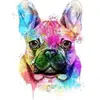 Image de Peinture au numéro : Joli Chien en Couleurs  - sans châssis en bois FiguredArt-PN1502