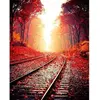 Image de Peinture au numéro : Les Rails en Automne  - sans châssis en bois FiguredArt-PN901