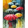 Image de Peinture au numéro : Farandole de Parapluies  - sans châssis en bois FiguredArt-PN069