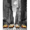 Image de Peinture au numéro : Ville Moderne et Taxis Jaunes - sans châssis en bois FiguredArt-PN521