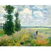 Image de Peinture au numéro : Monet Champ de coquelicots - sans châssis en bois FiguredArt-PN1315