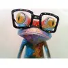 Image de Peinture au numéro : Grenouille et Lunettes - sans châssis en bois FiguredArt-PN003