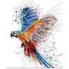 Image de Peinture au numéro : Perroquet en plein Vol - sans châssis en bois FiguredArt-PN1861