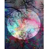 Image de Peinture au numéro : Pleine Lune aux reflets multicolores - sans châssis en bois FiguredArt-PN832