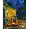 Image de Peinture au numéro : Van Gogh – Cafe - toile tendue sur châssis FiguredArt-PN928-Y