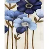 Image de Peinture au numéro : Fleurs bleues  - toile tendue sur châssis FiguredArt-PN1601-Y