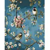 Image de Peinture au numéro : Fleurs et Oiseaux - toile tendue sur châssis FiguredArt-PN1697-Y