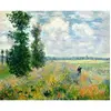 Image de Peinture au numÃ©ro : Monet Champ de coquelicots - toile tendue sur chÃ¢ssis