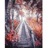 Image de Broderie diamant : Chemin des Bois - sans chassis en bois FiguredArt-DP-145