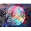 Image de Broderie diamant : Pleine Lune Colorée - sans chassis en bois FiguredArt-DP-089