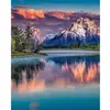 Image de Broderie diamant : Paysage de Montagne et Lac - sans chassis en bois FiguredArt-DP-1217