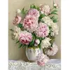 Image de Broderie diamant : Bouquet de Pivoines - sans chassis en bois FiguredArt-DP-710