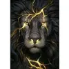 Image de Broderie diamant : Lion Eclair - sans chassis en bois FiguredArt-DP-561