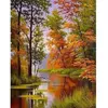 Image de Broderie diamant : Lac en Automne - sans chassis en bois FiguredArt-DP-508
