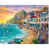 Image de Peinture au numÃ©ro : Vacances Ã  la plage - sans chÃ¢ssis en bois