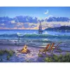 Image de Peinture au numéro : Vue sur la plage - sans châssis en bois FiguredArt-FA10027