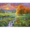 Image de Peinture au numéro : Prairie ensoleillée - sans châssis en bois FiguredArt-FA10017