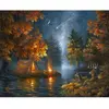 Image de Peinture au numéro : Camping sous une nuit etoilée - sans châssis en bois FiguredArt-FA10014
