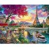 Image de Peinture au numéro : Diner en bords de seine - toile tendue sur châssis FiguredArt-FA10036-Y