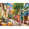 Image de Peinture au numÃ©ro : Ruelle Ã  paris - toile tendue sur chÃ¢ssis