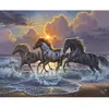 Image de Peinture au numéro : Trio de chevaux - toile tendue sur châssis FiguredArt-FA10016-Y